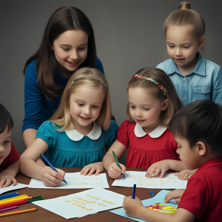 Kinder schreiben Kindern
